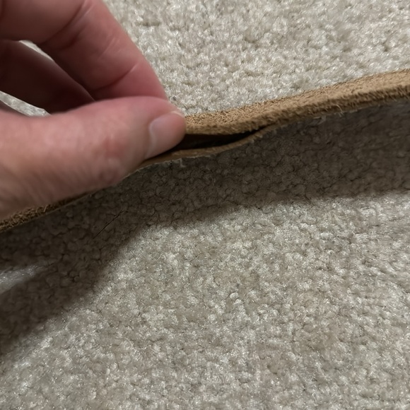 Lucky Brand Embroidered Floral Studded Leather Belt Brown Silver White Boho-L - Picture 6 of 7